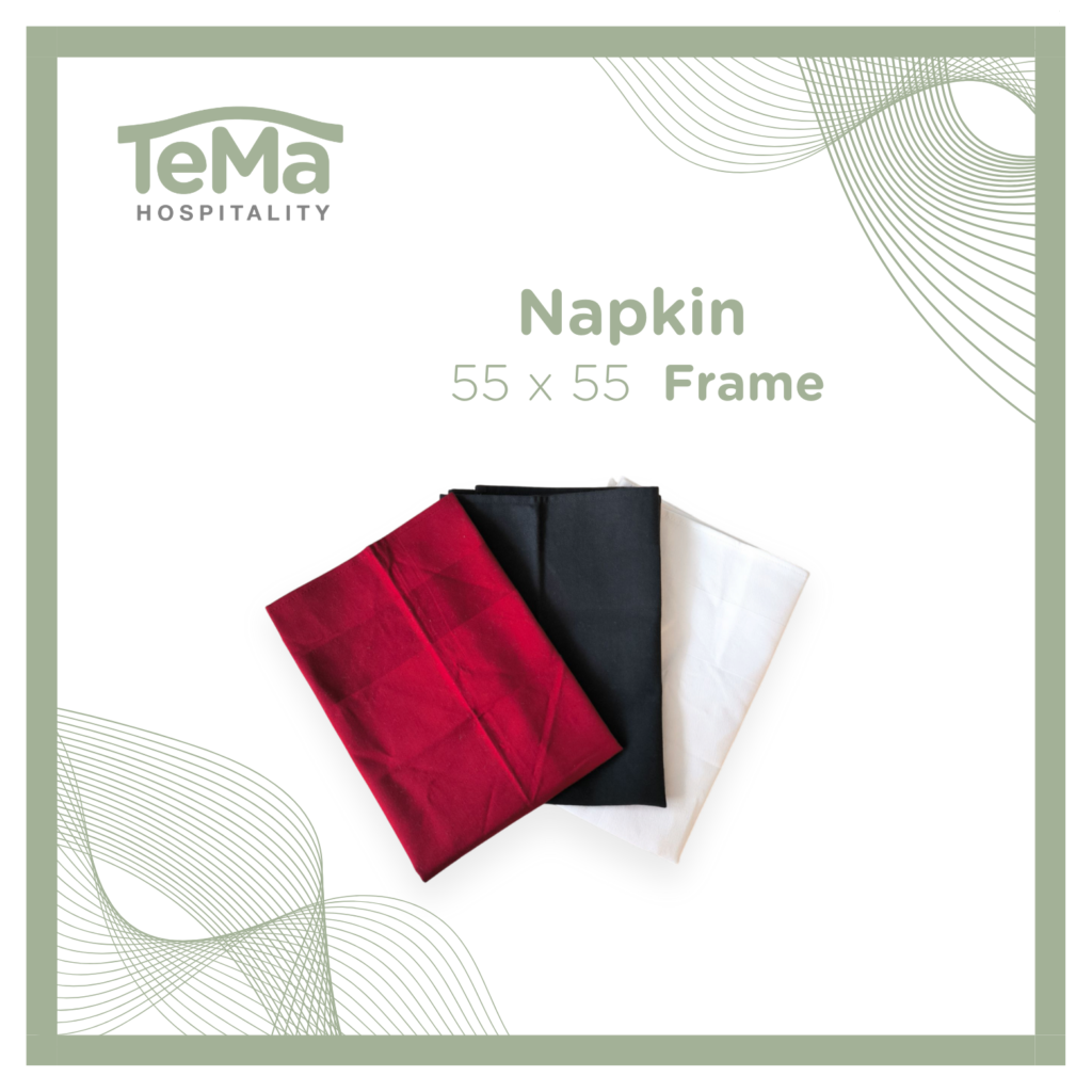 Hotel Napkin Frame – 100% Cotton Damask